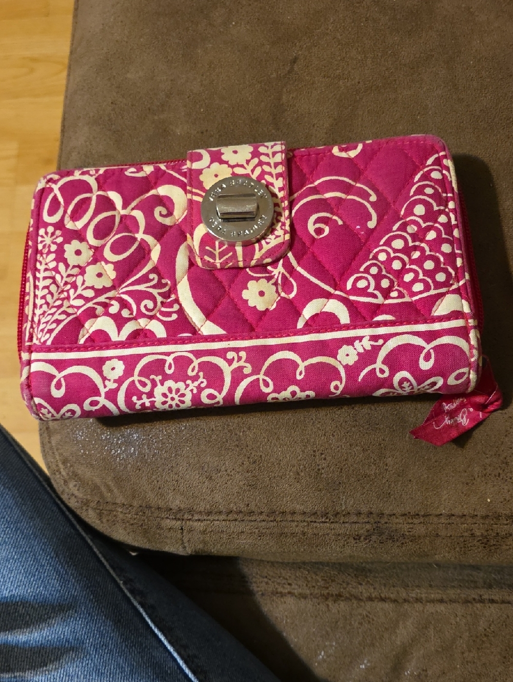 Vera Bradley Hot Pink Floral Quilted Wallet